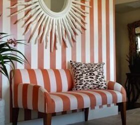Matching wallpaper and sofa