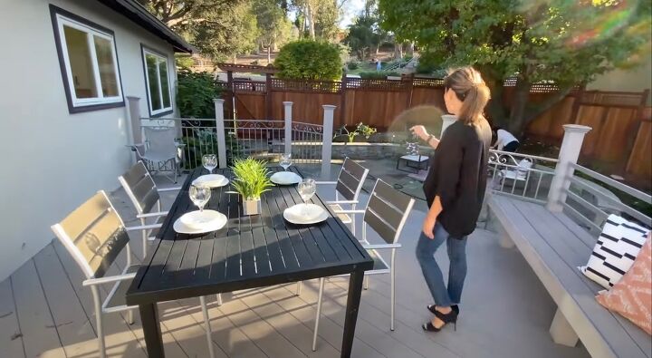 home staging before and after, Outdoor furniture