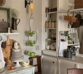 Open cabinet with mason jars