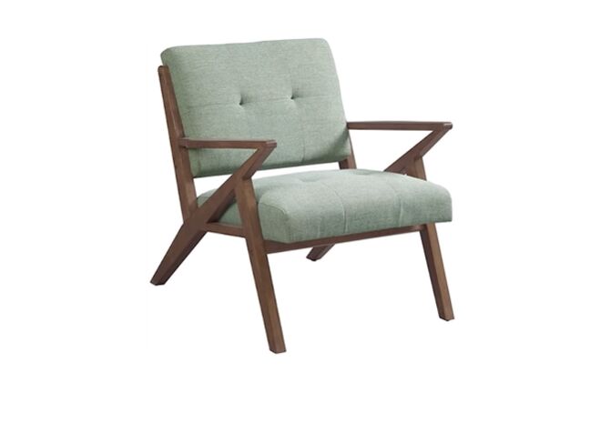 Mid-century modern chair with organic curves