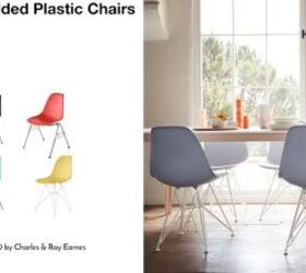 Eames molded plastic chairs