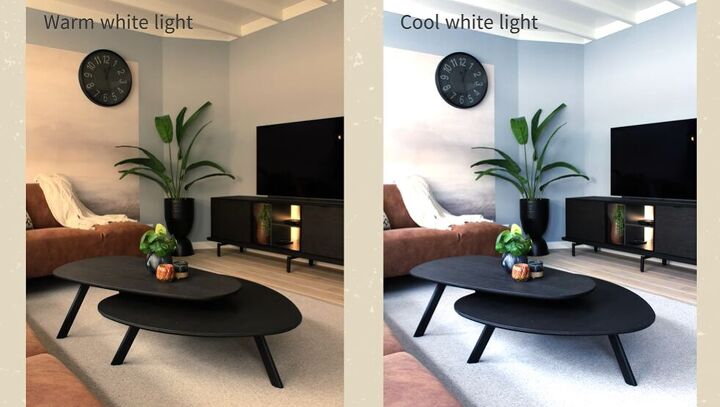 Warm vs cool light