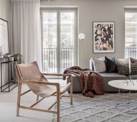 scandinavian design, Neutral color palette in a living room