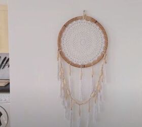 quirky design, Dream catcher hung up on the wall