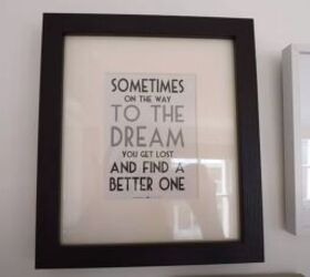 quirky design, Frame with an inspirational quote