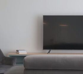 TV on a small console table