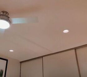 apartment makeover, New dry walled ceiling with recessed lights