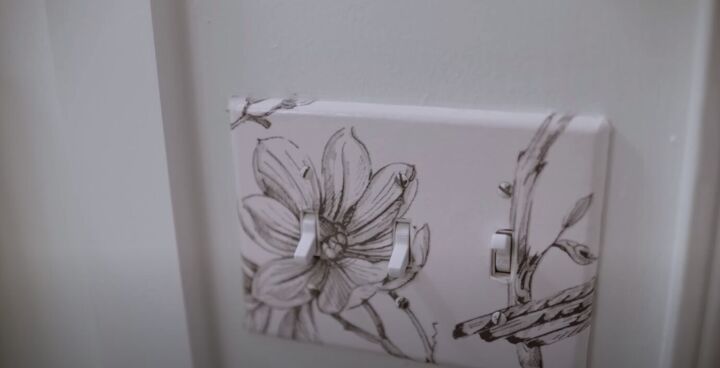 Wallpapered light switch
