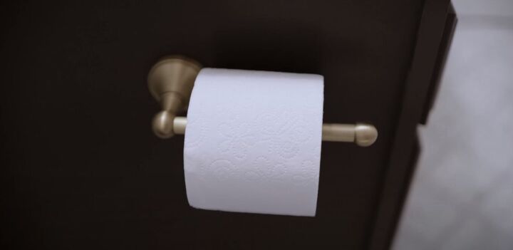 Gold toilet paper holder