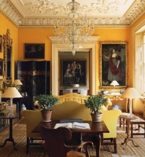 paint color selection, Yellow sitting room
