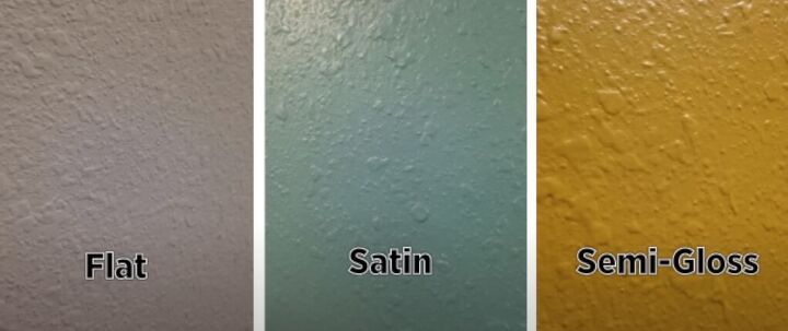 paint color selection, Different paint finishes