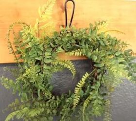 Fern wreath on a hook