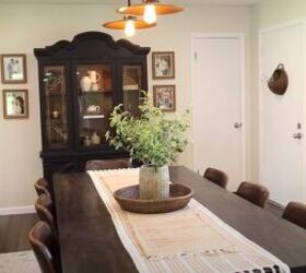 Dining room with a hutch