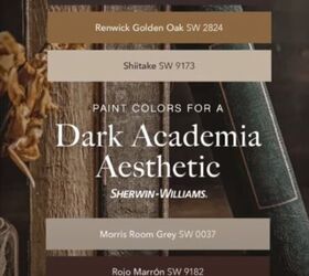 dark academia decor, Colors in dark academia