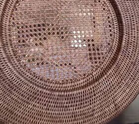 spring dining room decor, Large wicker charger