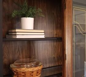 spring dining room decor, Decorating a hutch for spring