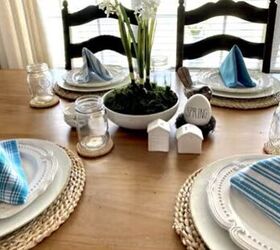 Simple spring tablescape