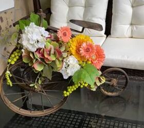 spring porch decor, Floral decor