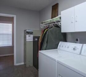 Laundry room before