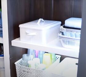 Storage inside the armoire