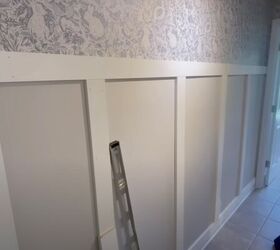 Board and batten and toilet wallpaper