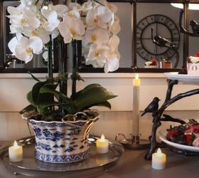 date night at home, Orchid arrangement as a centerpiece