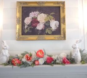 french country spring decor, Spring mantel