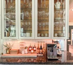 make a special diy coffee bar you ll love in 4 easy steps, Coffee Bar and drink station includes coffee syrups tea espresso machine and more