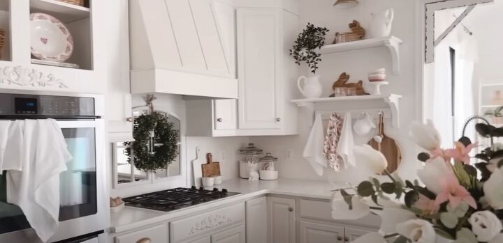Cute Spring Kitchen Decorating Ideas in White & Pink | Redesign