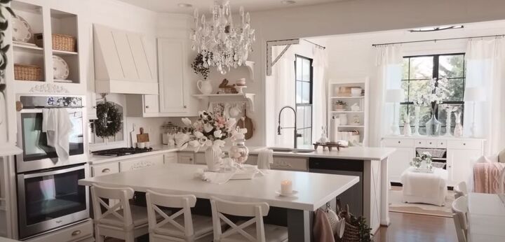 Cute Spring Kitchen Decorating Ideas in White & Pink | Redesign