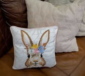spring decorations, Bunny pillow