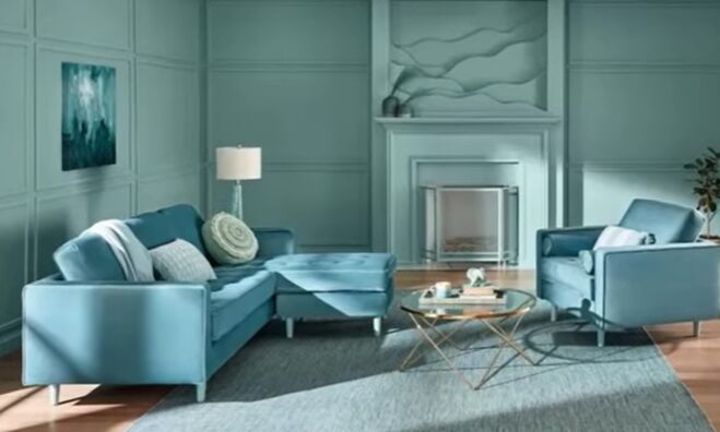 how to choose paint colors for your home interior, Example of color drenching in interior design