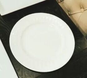 neutral dining table, Neutral white plates