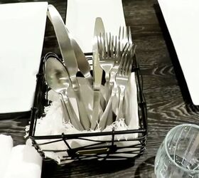 neutral dining table, Stainless steel flatware