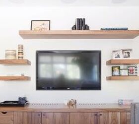 decorating around a tv, Shelves around a TV