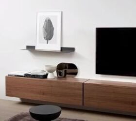decorating around a tv, Sleek wall mounted TV