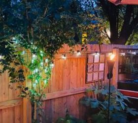 afro boho, Creating ambiance with lighting in the yard