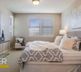 home staging before and after, Master bedroom after