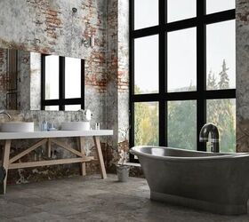 Industrial style bathroom