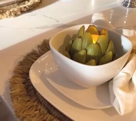 spring home tour, Artichokes with tealights