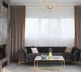 monochrome living room, Monochromatic gray living space