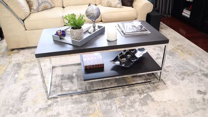 Decorated coffee table