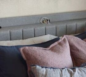 teen boy bedroom, Storage headboard with a charging station