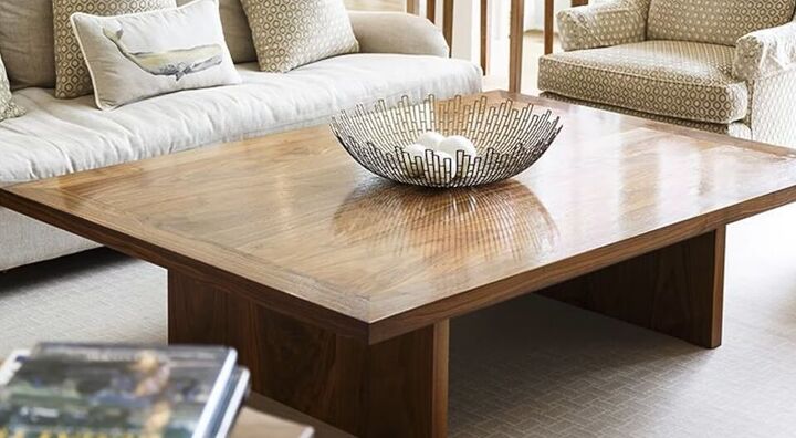 how to choose a coffee table, Dark wood coffee table