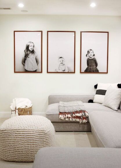 how to make your home unique, Gallery wall with photos of kids