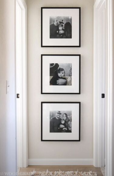 how to make your home unique, Gallery wall with black and white photos