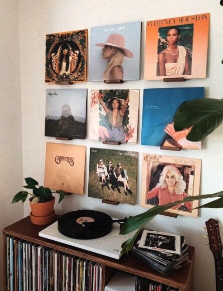 how to make your home unique, Record covers as wall art