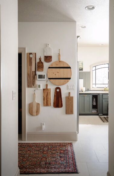 how to make your home unique, Cutting board gallery wall