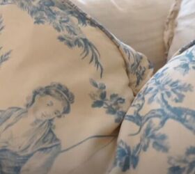 french country decorating ideas for spring, Blue toile pillows