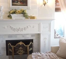 french country decorating ideas for spring, Fireplace decorated for spring